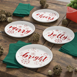 4 Piece Holiday Cheers 8.5