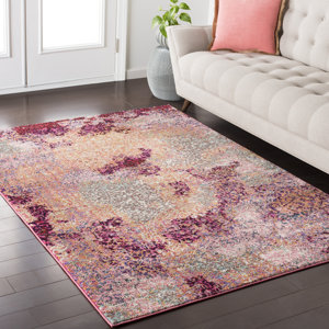 Nichole Pink/Red Area Rug