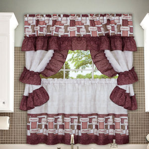 Inspiration Cottage Valance and Tier Set