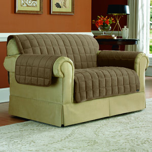 Deluxe Box Cushion Loveseat Slipcover