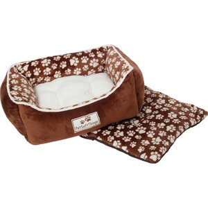 Dog Paw Pet Bed with Removable Pillows