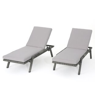 View Thebes Reclining Chaise Lounge with Cushion Set of