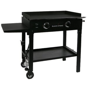 2-Burner Propane Gas Grill with Side Shelves