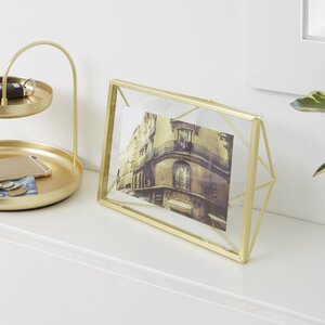 Prisma Brass Picture Frame