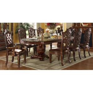 Vendome Floral Carved Side Chair by A&..