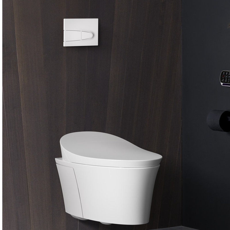 K54020 Kohler Veil® Intelligent WallHung Toilet with Touchless Flush Wayfair
