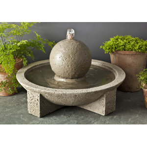 Garden Terrace Concrete Sphere Fountain