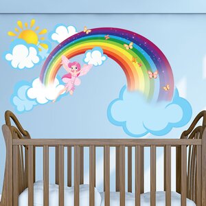 Rainbow Fairy Wall Decal