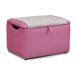 Mixy Kids Suede Ottoman with Storage Compartment by Kidz World