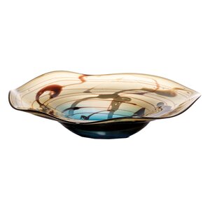 Tranquil Glass Fruit Bowl