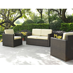 Belton 3 Piece Sofa Set with Cushions