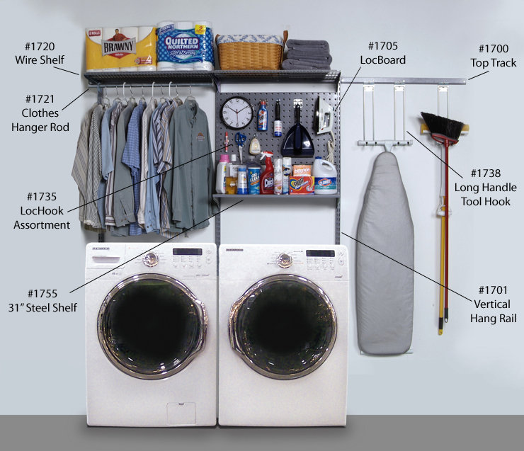 Triton Products Storability 96"W x 32"H Laundry Storage System