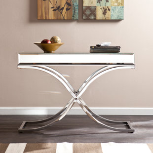 Mirrored Console Tables You Ll Love Wayfair Jeannie Mirrored Console Table