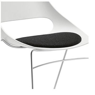 Sandler Seating Wayfair Echo Armless Stacking Chair White W Black Vinyl Seat Cushion Set Of 4 By Sandler Seating