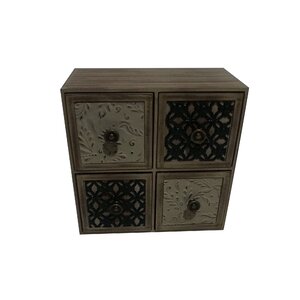 Lori Wood 4 Drawer Accent Chest