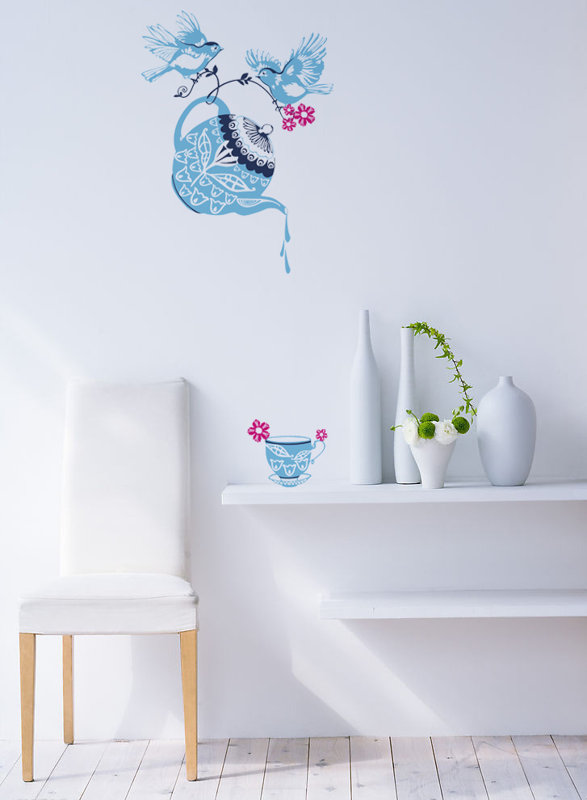 Pop Decors Tea Party Wall Decal & Reviews Wayfair
