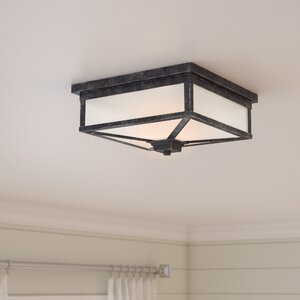 Saige 1-Light Outdoor Flush Mount