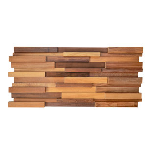Wall Paneling 7 87 X 35 43 Reclaimed Solid Wood Wall Paneling In Brown