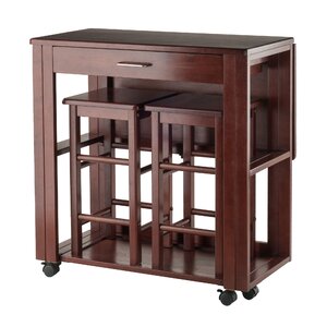 Crownover 3 Piece Bar Table Set