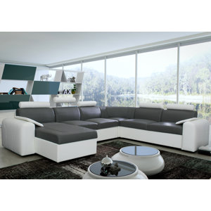 Ecksofa Mega mit Bettfunktion von Mebas Polsterm..