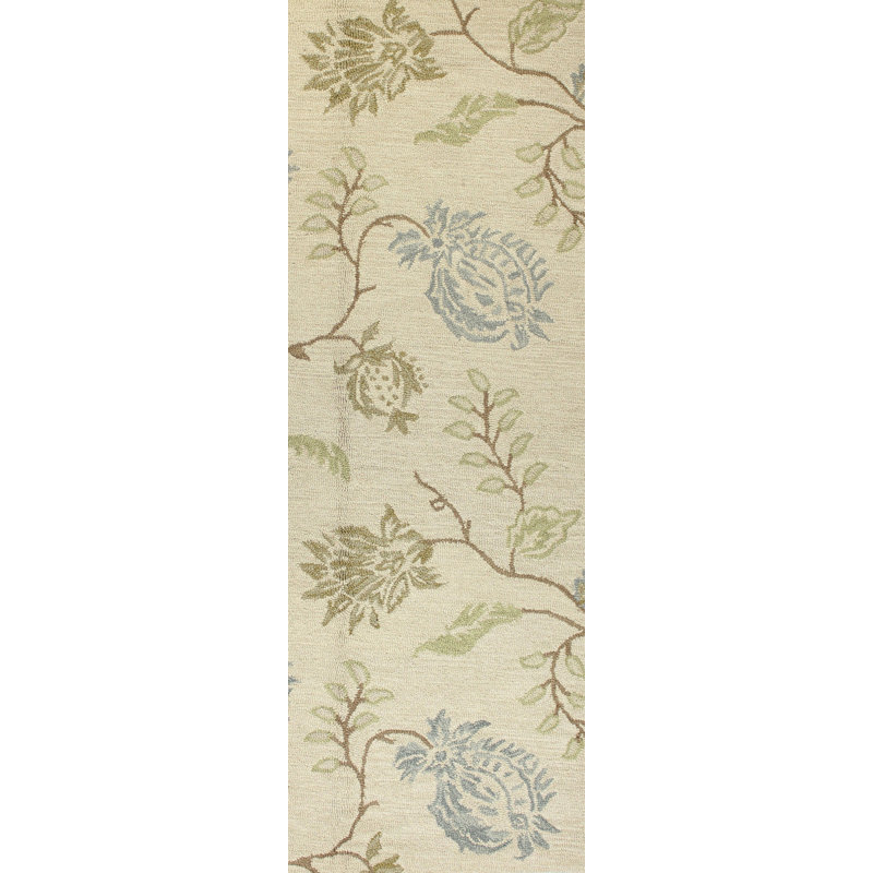 Darby Home Co Kirkland HandWoven Wool Ivory Area Rug & Reviews Wayfair