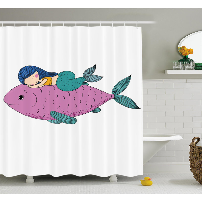 Harriet Bee Turner Baby Fish Kids Nursery Shower Curtain Wayfair Turner Baby Fish Kids Nursery Shower Curtain
