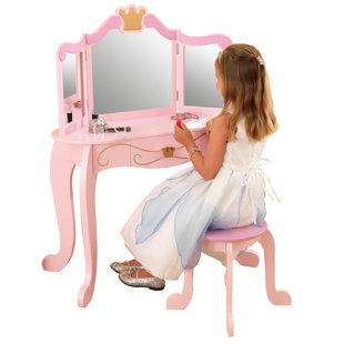 Children S Dressing Tables You Ll Love Wayfair Co Uk Princess Vanity Stool By Kidkraft