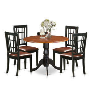 5 Piece Dining Set by East West Furniture