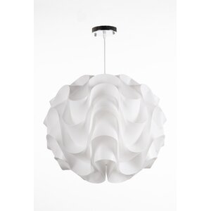 Clarinda Wave 1-Light Globe Pendant