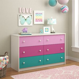 Nola 6 Drawer Double Dresser