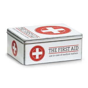 Medizin-Box First Aid aus Metall von Zeller Present