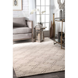 Farmhouse Rugs Birch Lane Alonza Wool Cream Area Rug