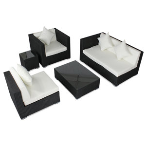 5-tlg. Sofa-Set Sommer Deluxe mit Kissen von IHP24
