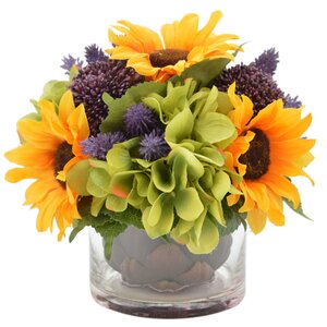 Sunflower Harvest Floral Arrangement in Vase