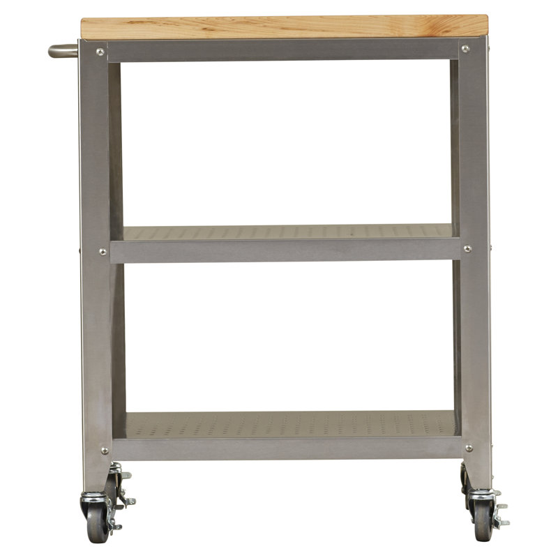 John Boos Cucina Americana Kitchen Cart with Butcher Block Top & Reviews Wayfair