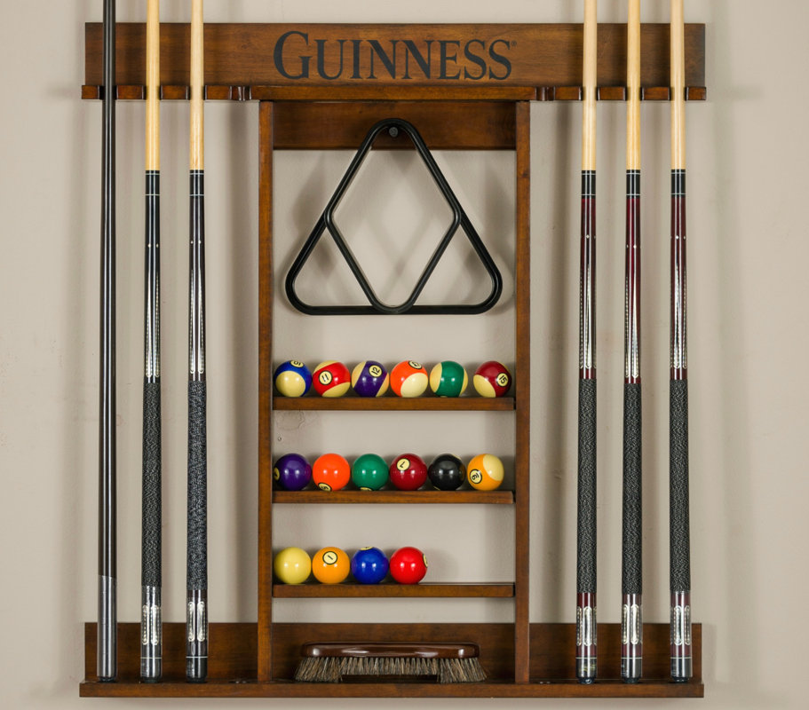 American Heritage Guinness Pool Table Wall Cue Rack & Reviews Wayfair