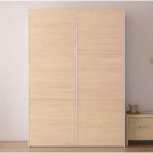 Zastrow 6 Shelves Armoire with Sliding Doors by Brayden Studio