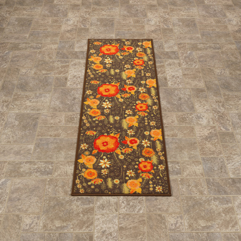 sweet home stores Sweet Home Floral Brown Area Rug & Reviews Wayfair