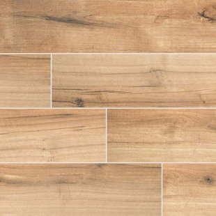 Slate Look Porcelain Tile Wayfair Palmetto Cognac 6 X 36 Porcelain Tile Wood Look In Brown
