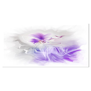 Extra Wide Wall Art Wayfair Abstract Painted Blue Fl Design Graphic Art On Wred Canvas