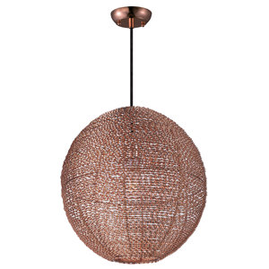 Camile 1-Light Metal Globe Pendant