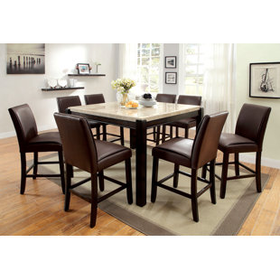 9 Piece Pub Table Set Wayfair Dornan 9 Piece Pub Table Set
