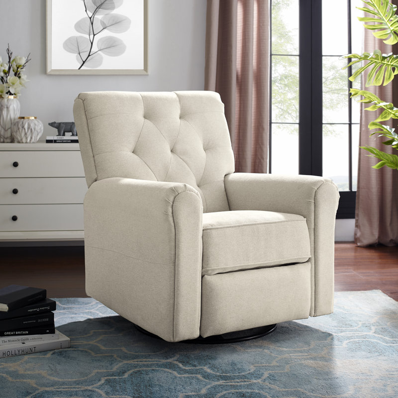 upholstered swivel glider chair