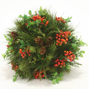 Mixed Pine Ball with Berry Spray's and Pine Cones