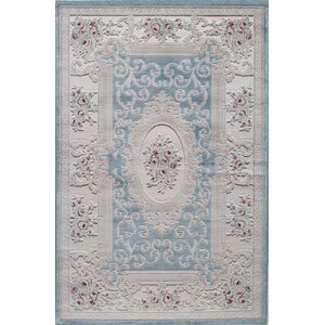 Kensington Fiona Light Blue Area Rug