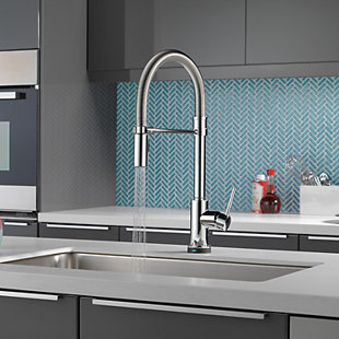 Touch Kitchen Faucets You Ll Love Wayfair Quickview Delta Trinsic Pro Pull Down Touch Single Handle Kitchen Faucet