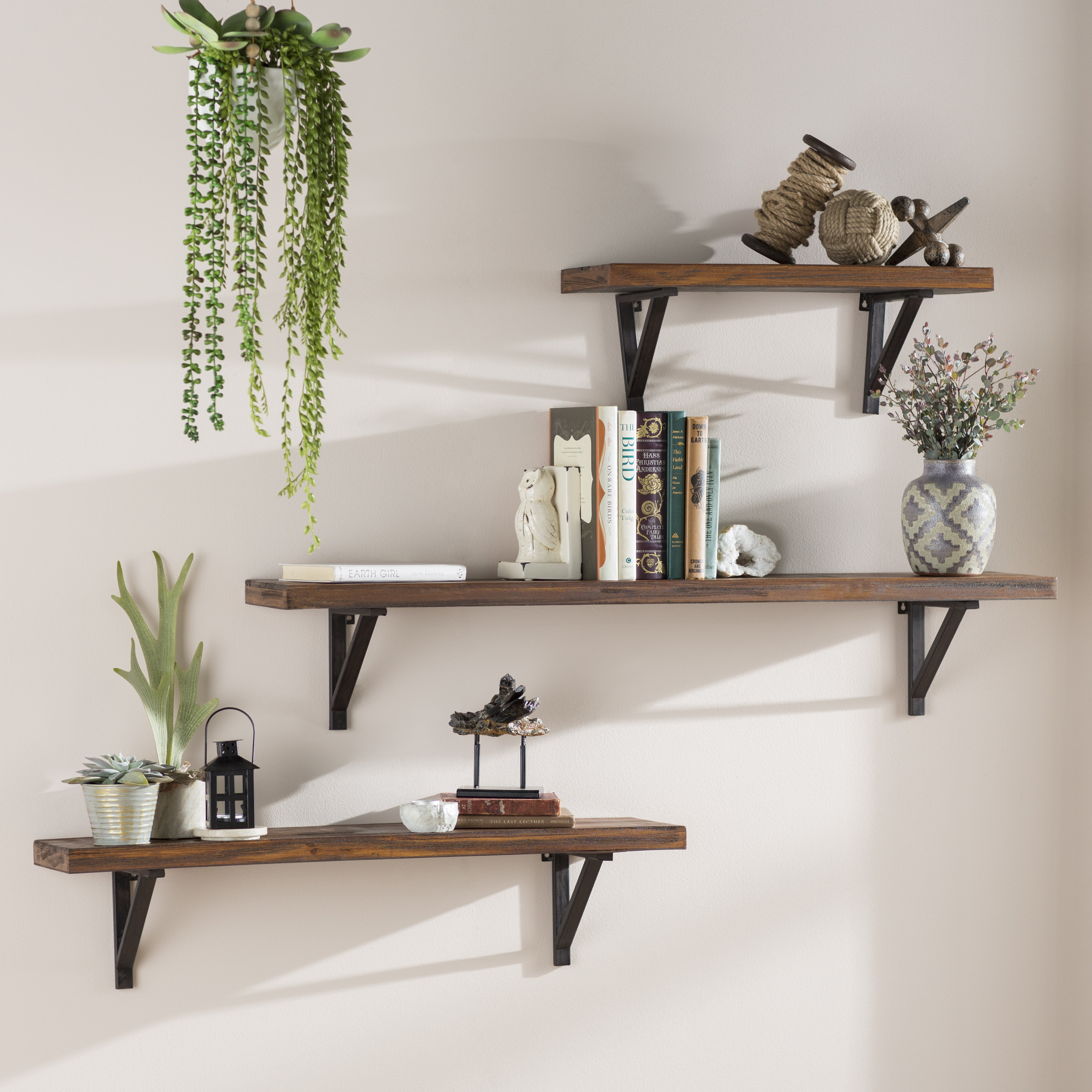 loon peak 3 piece wall shelf set reviews wayfair