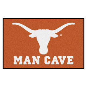 Collegiate NCAA University of Texas Man Cave Doormat