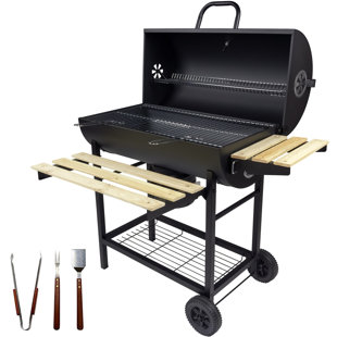Charcoal Barbecues Wayfair Co Uk 70cm Summer Garden Patio Barrel Charcoal Barbecue