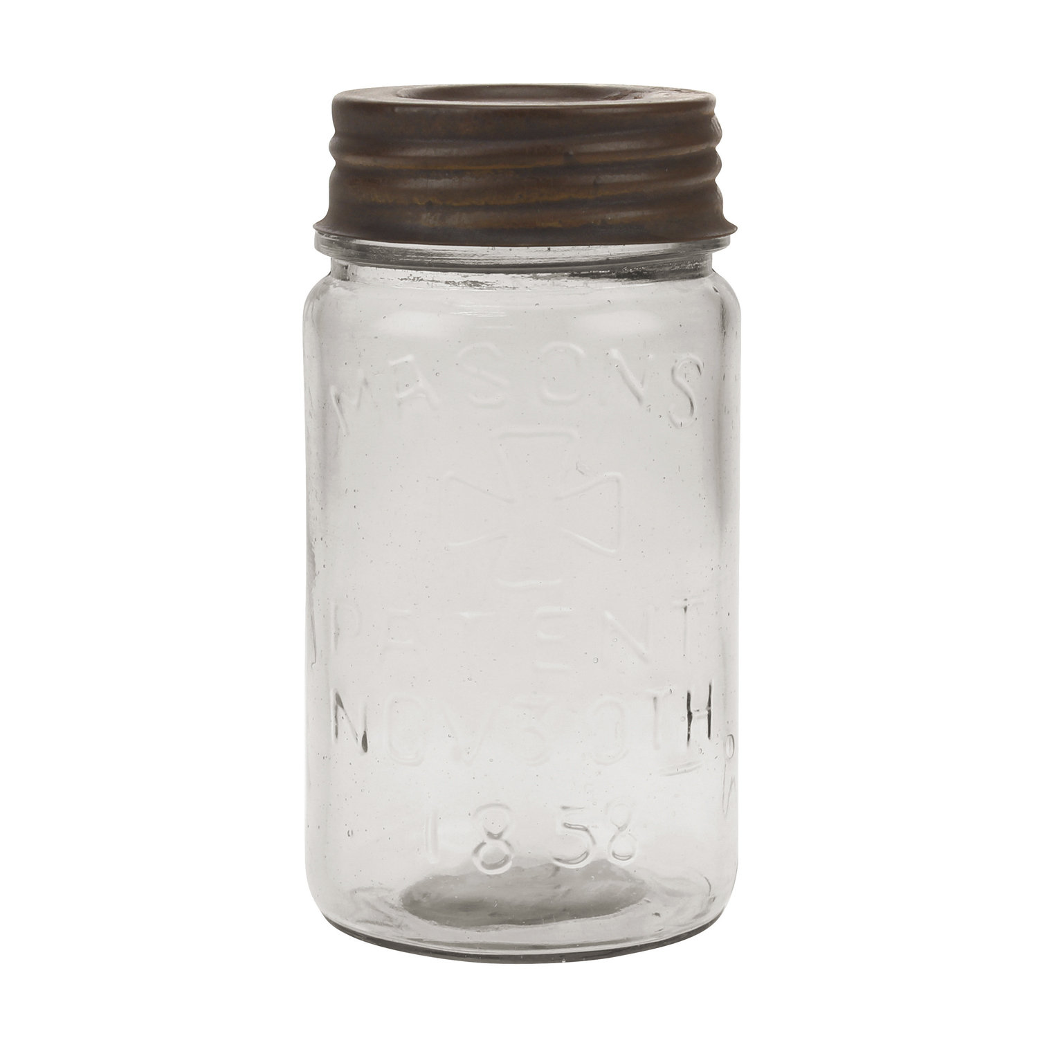 Charlton Home Small Mason Storage Jar With Rust Lid Wayfair